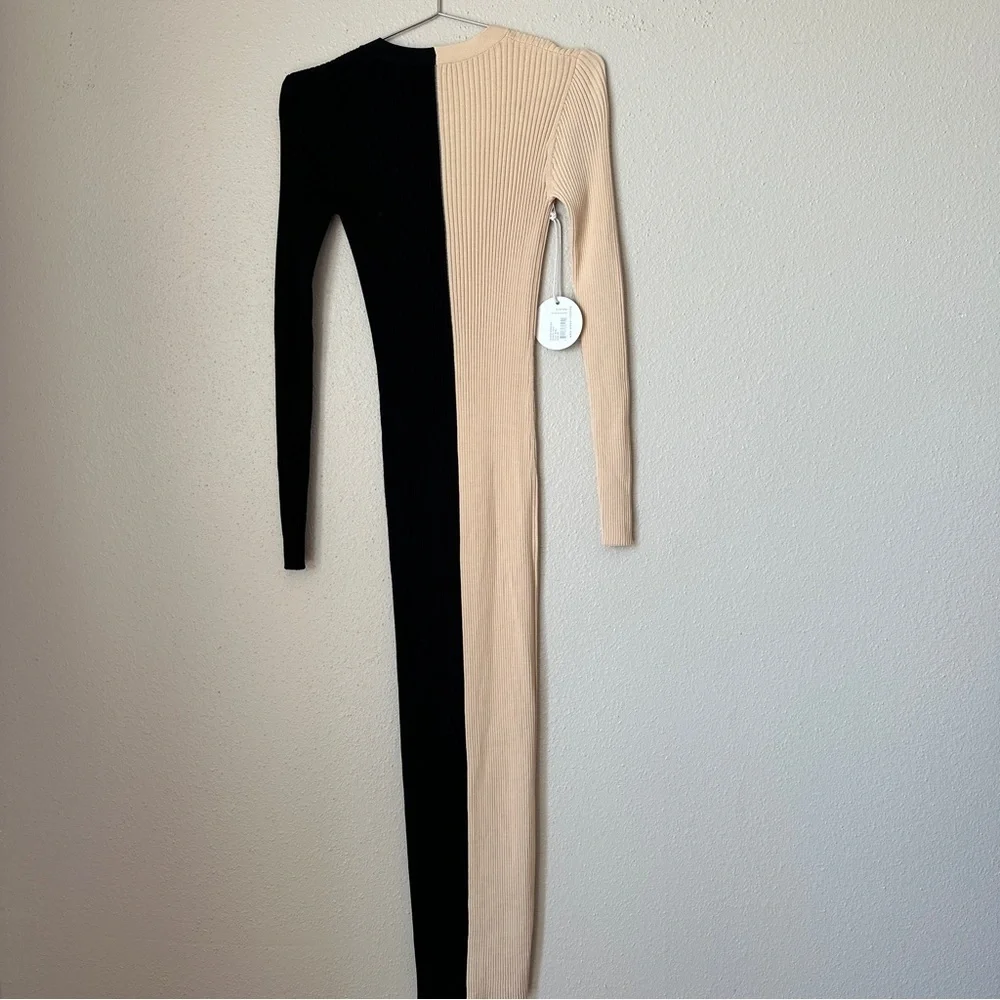NWT Staud Shoko Colorblocked Midi-Dress - Picture 6 of 8